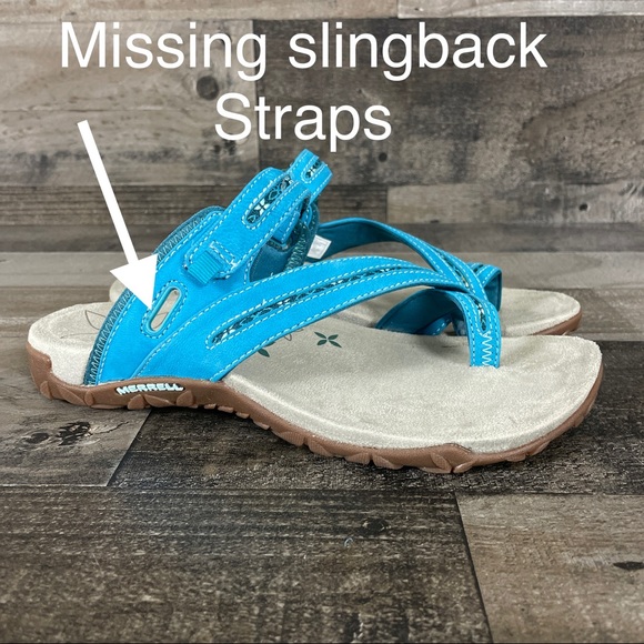 Merrell Terran Convertible Algeirs Blue Leather Sandals J21798 - Picture 2 of 9